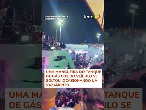 Vazamento de gás carbônico em trio de Ivete deixa duas pessoas feridas em Salvador #shorts