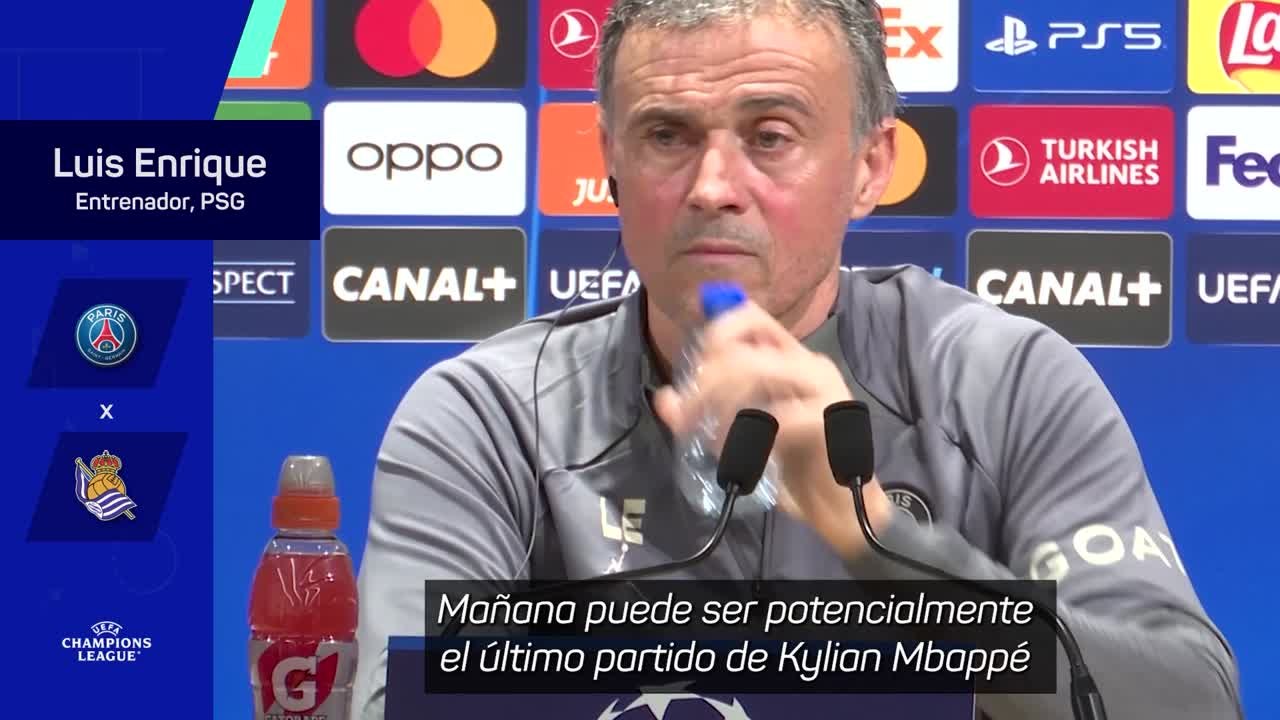 Luis Enrique en rueda de prensa: Mbappé y Real Sociedad