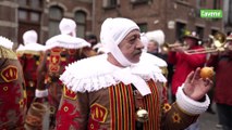 Les chapeaux étaient de sortie lors du cortège du carnaval de Binche