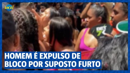 Homem é expulso de bloco após suposto furto de celular