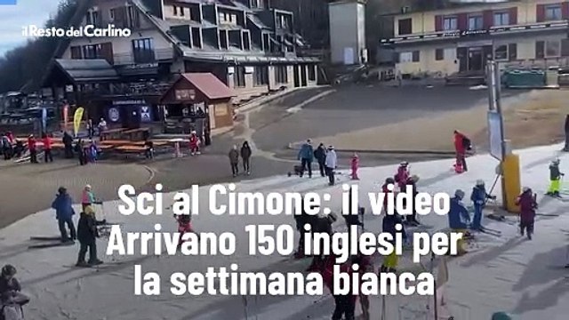 Sci al Cimone: il video. Arrivano 150 inglesi per la settimana bianca