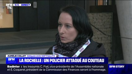 Le policier agressé au couteau à La Rochelle a été blessé superficiellement "au cou, à la lèvre et à une main"