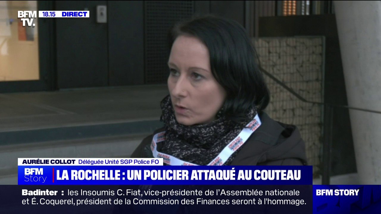 Le policier agressé au couteau à La Rochelle a été blessé superficiellement "au cou, à la lèvre et à une main"