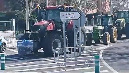 Protestas de los agricultores en Ciudad Real.