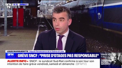 Grève à la SNCF: "Il y a une prise d'otages qui n'est pas responsable", pour Louis Margueritte (Renaissance)