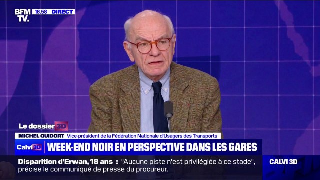 Grève à la SNCF: On a à faire face à un mépris des voyageurs , pour Michel Quidort (vice-président de la Fédération nationale d'usagers des transports)