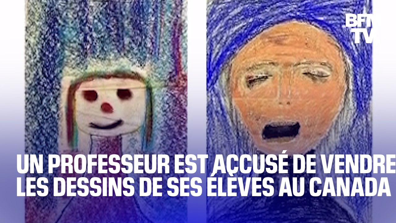 Au Canada, un professeur d'arts plastiques est accusé de vendre les dessins de ses élèves