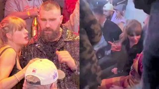 Taylor Swift Caught Sleep on Travis Kelce Shoulder During Chiefs Super Bowl Party 12th February 2024