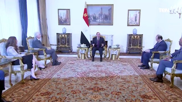 الرئيس عبد الفتاح السيسي يستقبل رئيس وكالة الاستخبارات المركزية الأمريكية