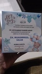 New borne baby sweet distribution ideas - sweet box - baby boy