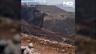Erzincan'da altın madeninin bulunduğu bölgede toprak kayması