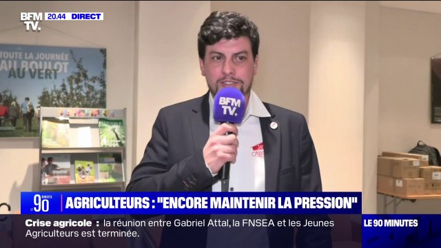 Rémi Dumas (vice-président des Jeunes Agriculteurs): Les annonces sont toujours belles mais leur réalisation sur le terrain n'y est pas forcément