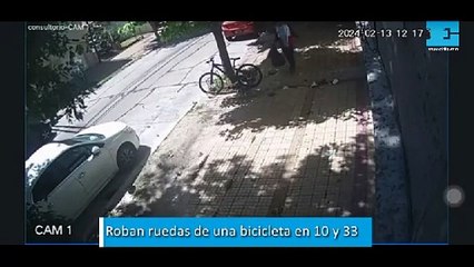 Roban ruedas de una bicicleta en 10 y 33