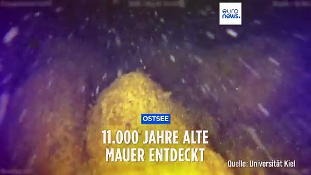 Sensationeller Fund in der Ostsee: 11.000 Jahre alte Mauer entdeckt