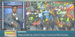 Sindicato de trabajadores españoles suspenden paro ferroviario
