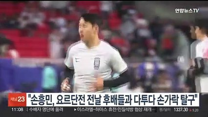"손흥민, 요르단전 전날 이강인 등과 다투다 손가락 탈구"
