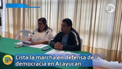 Lista la marcha en defensa de la democracia en Acayucan