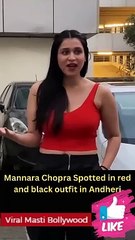 Bigg Boss 17 Mannara Chopra Spotted in Andheri Viral Masti Bollywood