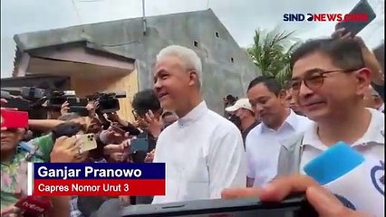 Rampung Berikan Suara, Ganjar: Tadi Saya Nyoblos yang Rambut Putih