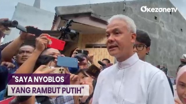 Ganjar Rampung Berikan Suara: Tadi Saya Nyoblos yang Rambut Putih