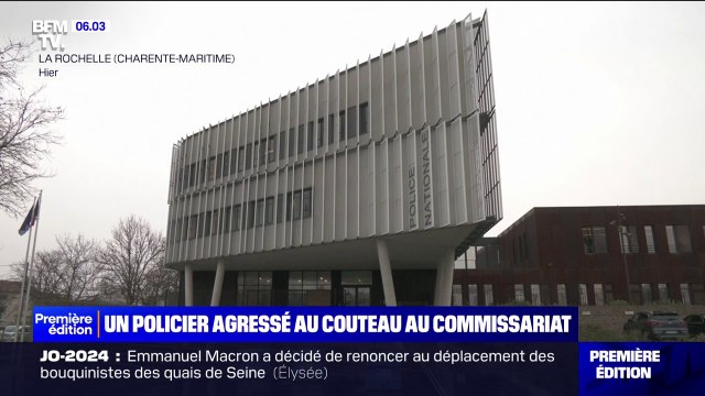 À La Rochelle, un policier agressé au couteau dans le hall du commissariat