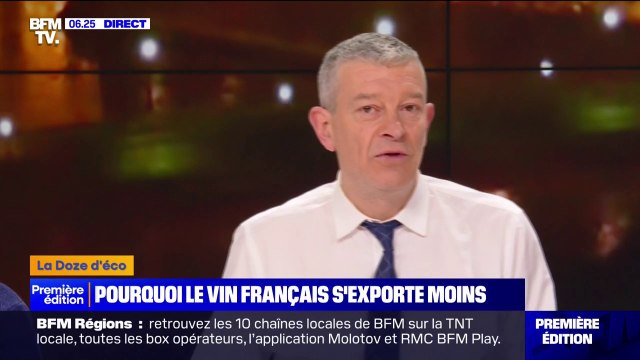 Les exportations de vins et spiritueux français ont reculé de 5,9% en termes de chiffre d'affaires en 2023