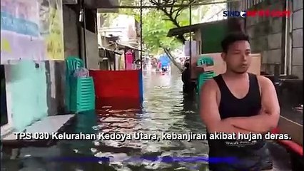 TPS Kebanjiran, Proses Pencoblosan di Kedoya Utara Sempat Ditunda