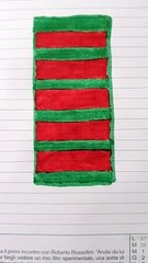 Coperta verde e rosso  per barbie  fai da te