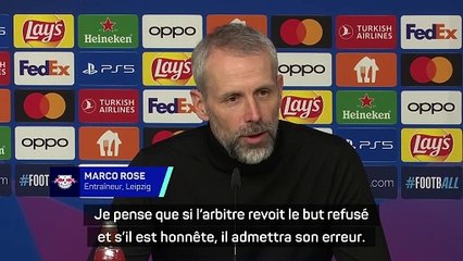 Rose veut que l’arbitre soit honnête et admette son erreur sur le but refusé