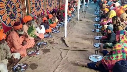 गुरमुख समागम में संतों का भंडारा, देखें वीडियो