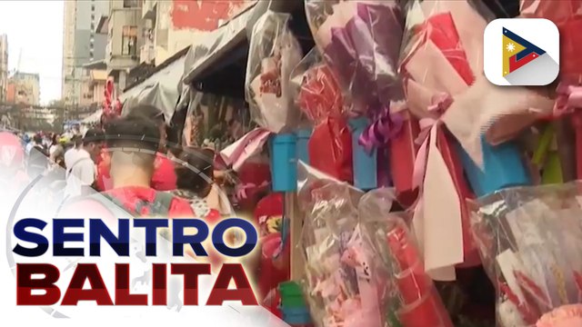 Dangwa, dinagsa ng mga bibili ng bulaklak at ilang pangregalo ngayong Araw ng mga Puso