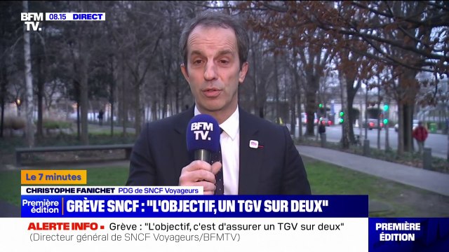Grève SNCF: L'objectif que nous nous fixons est d'assurer 1 TGV sur 2 ce week-end, assure le PDG de SNCF Voyageurs