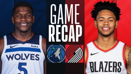 Game Recap: Timberwolves 121, Trail Blazers 109