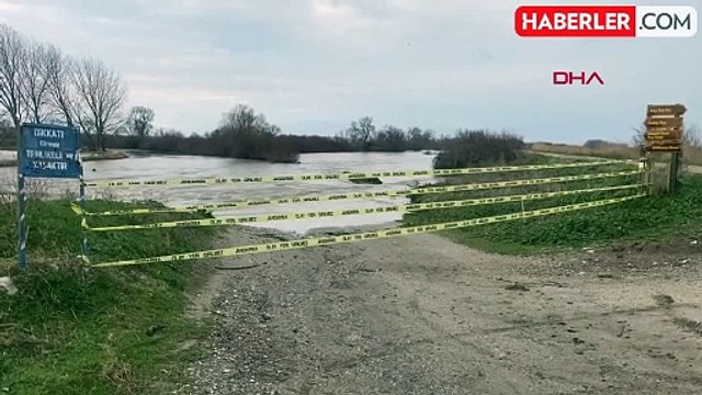 Çanakkale'de Sağanak Yağış Sonrası Karamenderes Çayı Taştı