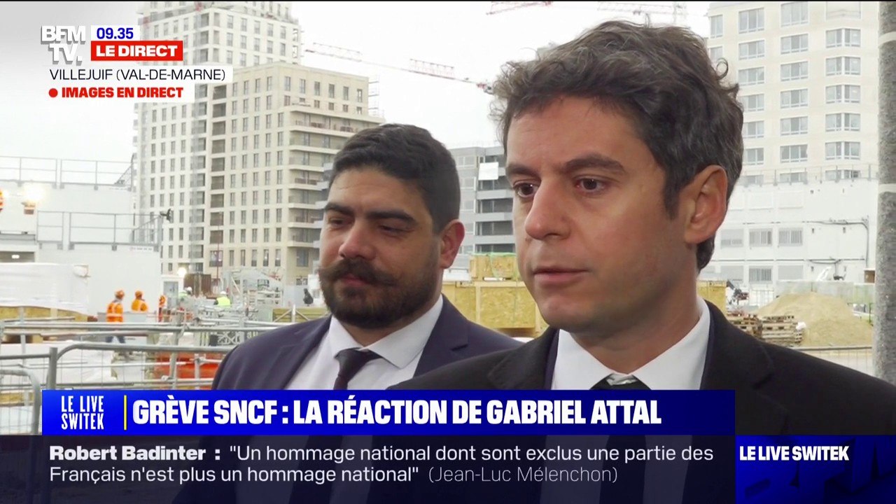 Gabriel Attal sur la grève SNCF: "Les Français sont très attachés au droit de grève (...) mais ils savent aussi que travailler est un devoir"