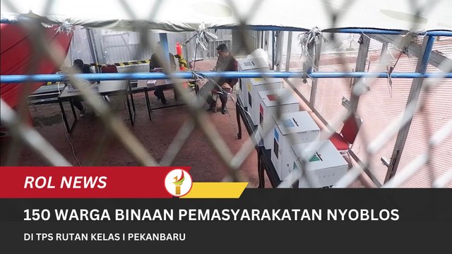 150 Warga Binaan Pemasyarakatan Nyoblos Di TPS Rutan Kelas I Pekanbaru