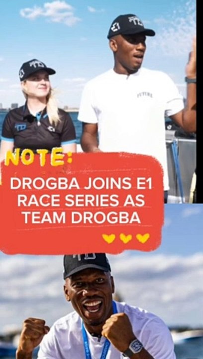 Drogba joins E1 series race as a team owner. Congratulations
