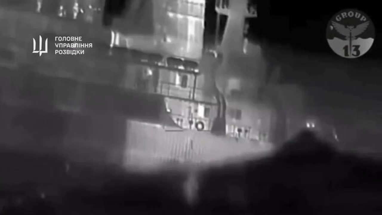 Ukraine releases video showing they destroyed another Russian warship in the Black Sea