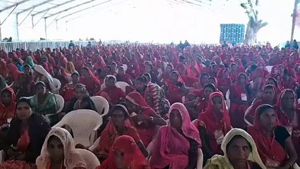 राष्ट्रपति पहुंची बेणेश्वर धाम, लोगों में दिखा उत्साह