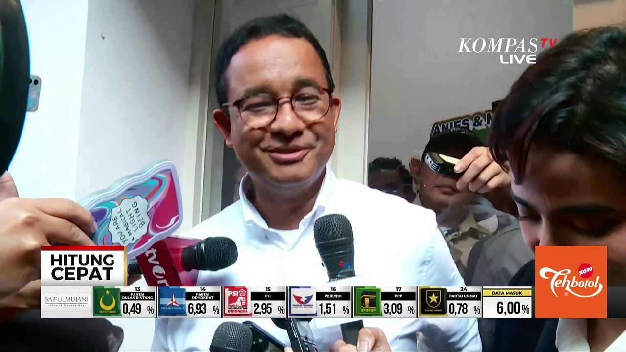 Anies Baswedan Tanggapi Hasil Quick Count Pilpres 2024: Jangan Buru-Buru Santai Aja