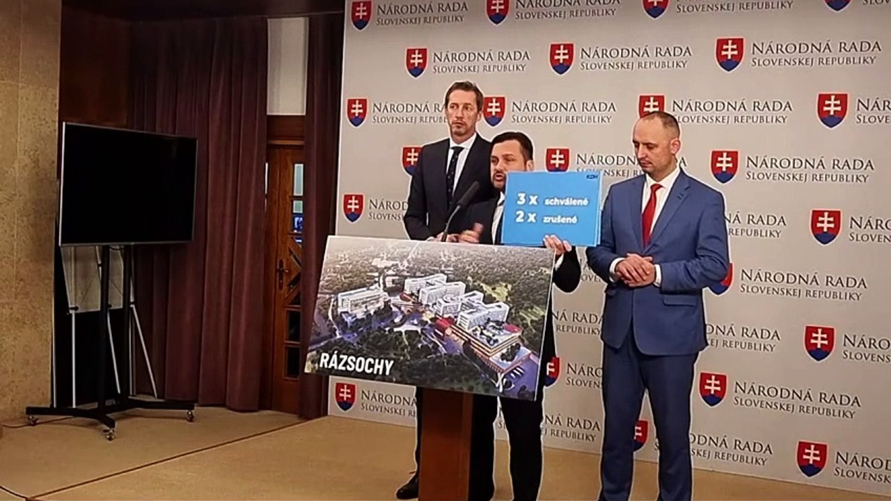 ZÁZNAM: KDH vyzýva premiéra, aby zvolal okrúhly stôl k novej nemocnici v Bratislave