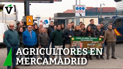 Agricultores se concentran en Mercamadrid