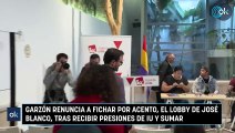 Garzón renuncia a fichar por Acento, el lobby de José Blanco, tras recibir presiones de IU y Sumar