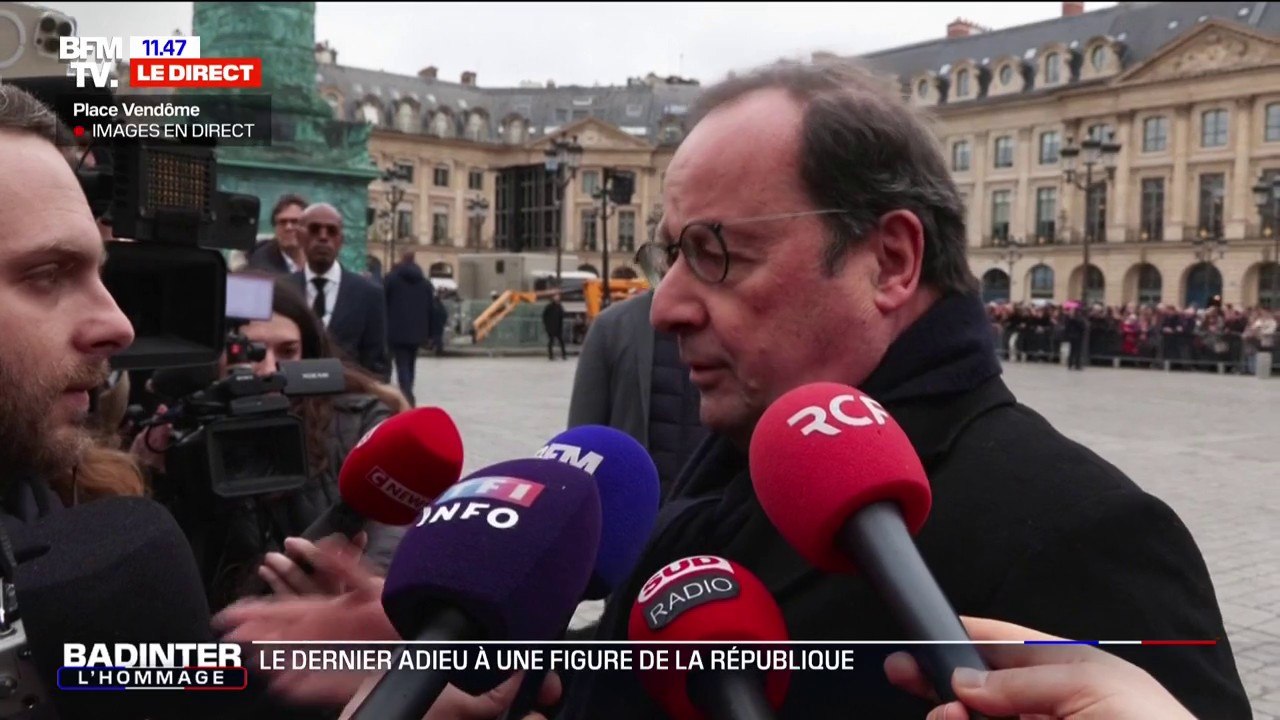 François Hollande, sur Robert Badinter: "Le rôle de tous les citoyens, c'est d'être à la hauteur de ce qui a pu être permis par l'engagement des plus illustres"