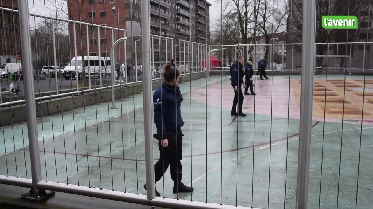 Les experts balistiques ont ratissé le terrain de sport du square Jacques Franck après la fusillade