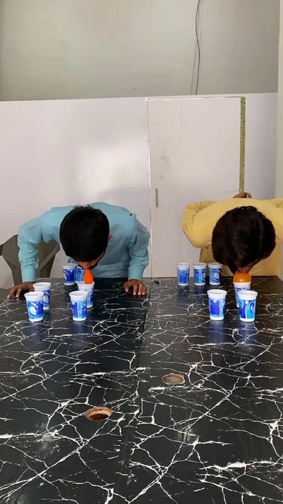 Balloon cup game challenge #funnyvideo #funnyvideovlogs #funchallenge #funnygame