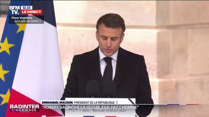 Emmanuel Macron: "Vous nous restez fidèle, comme vous l'étiez chaque année, en silence (...) pour commémorer la rafle où fut enlevé votre père, un 9 février, encore"