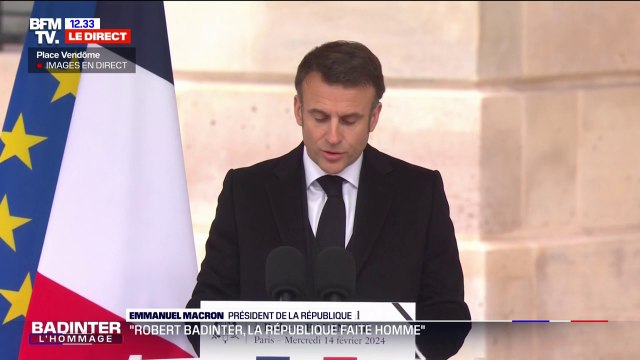 Emmanuel Macron: Vous nous restez fidèle, comme vous l'étiez chaque année, en silence (...) pour commémorer la rafle où fut enlevé votre père, un 9 février, encore