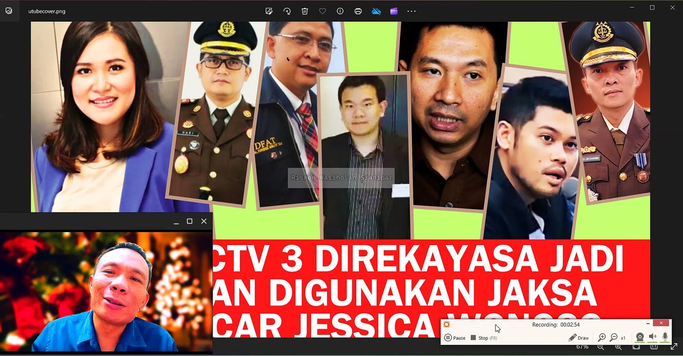 BUKTI 24: JESSICA WONGSO DICECAR DENGAN VIDEO CCTV 3 REKAYASA OLEH JAKSA SHANDY HANDIKA