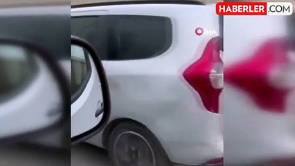 Direksiyon başında uçucu madde kullanan sürücü yakalandı